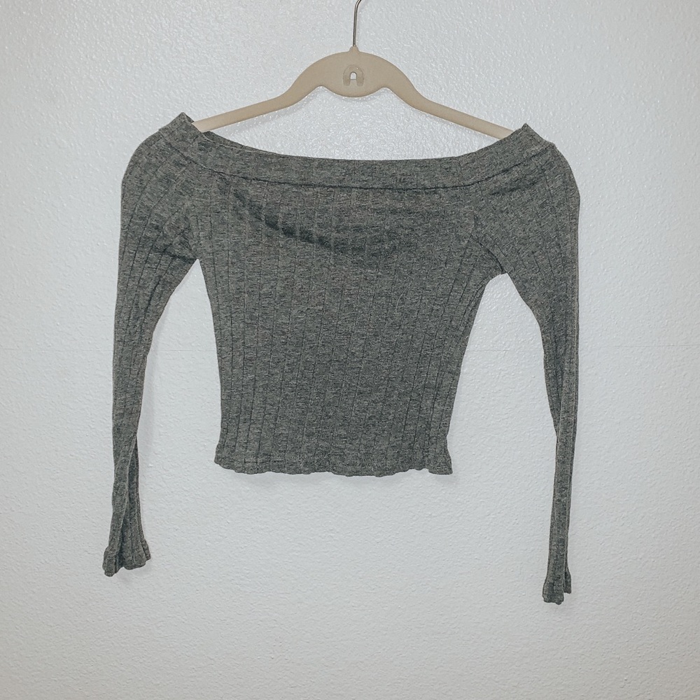 Off the shoulder cropped top